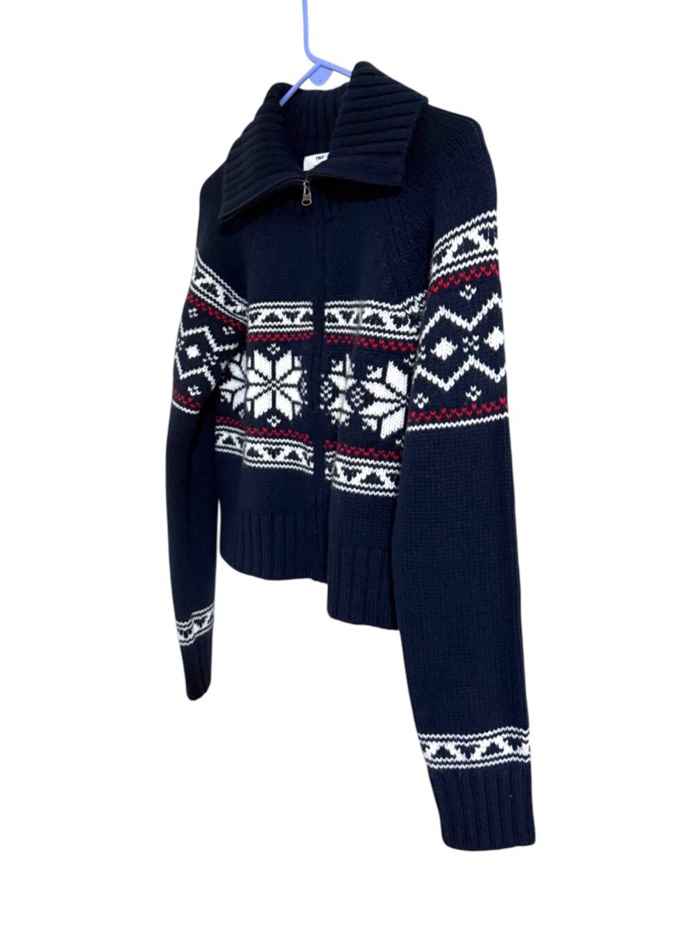 NWOT TNA Ambient Zip-Up Sweater - Picture 6 of 10